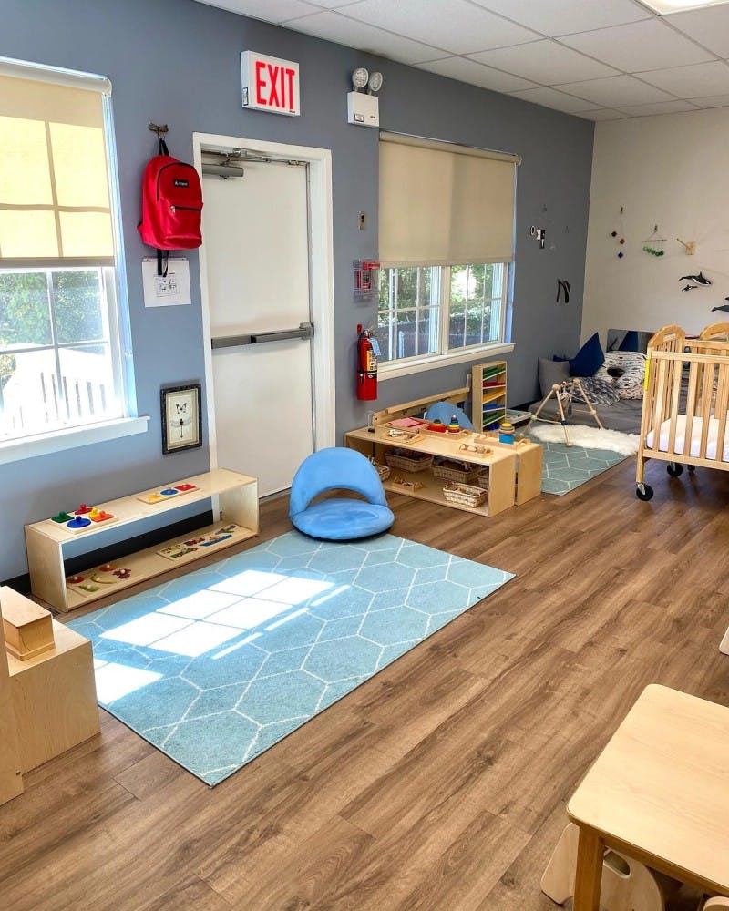 Nido spaces are clean, bright, and welcoming for our infants and preschoolers.