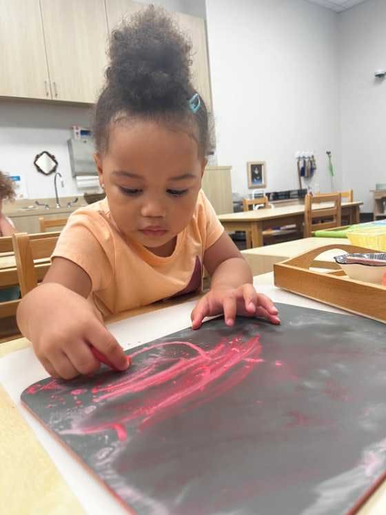 Preschool student at Guidepost Montessori at Rockville.